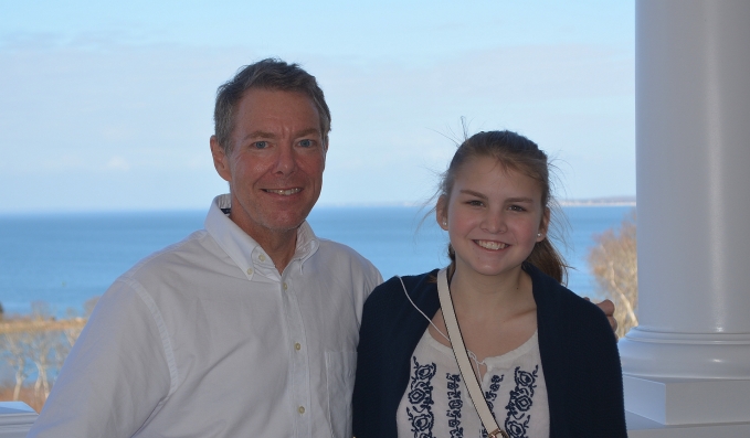 Julia and Me at Cape Cod GC on 02.25.17
