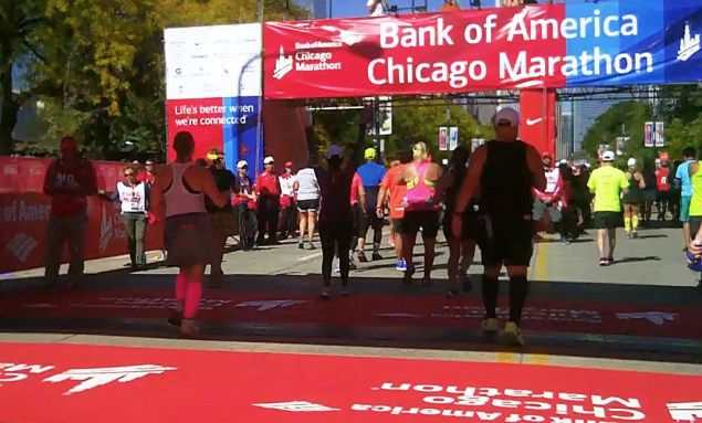 Finishline of Chicago Marathon