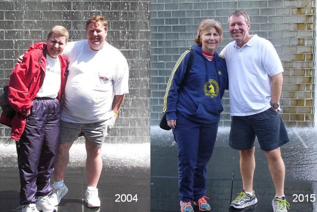 Mary and Me at Grant Park Before and After